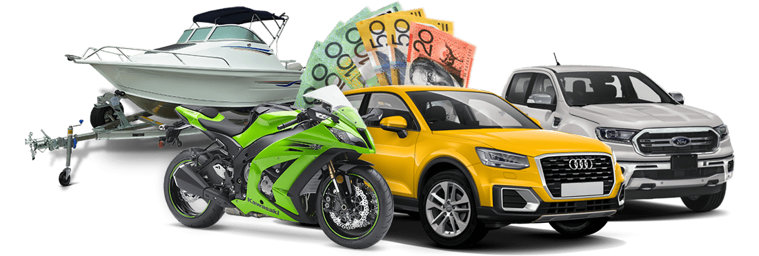 Images Vehicles and cash in display.